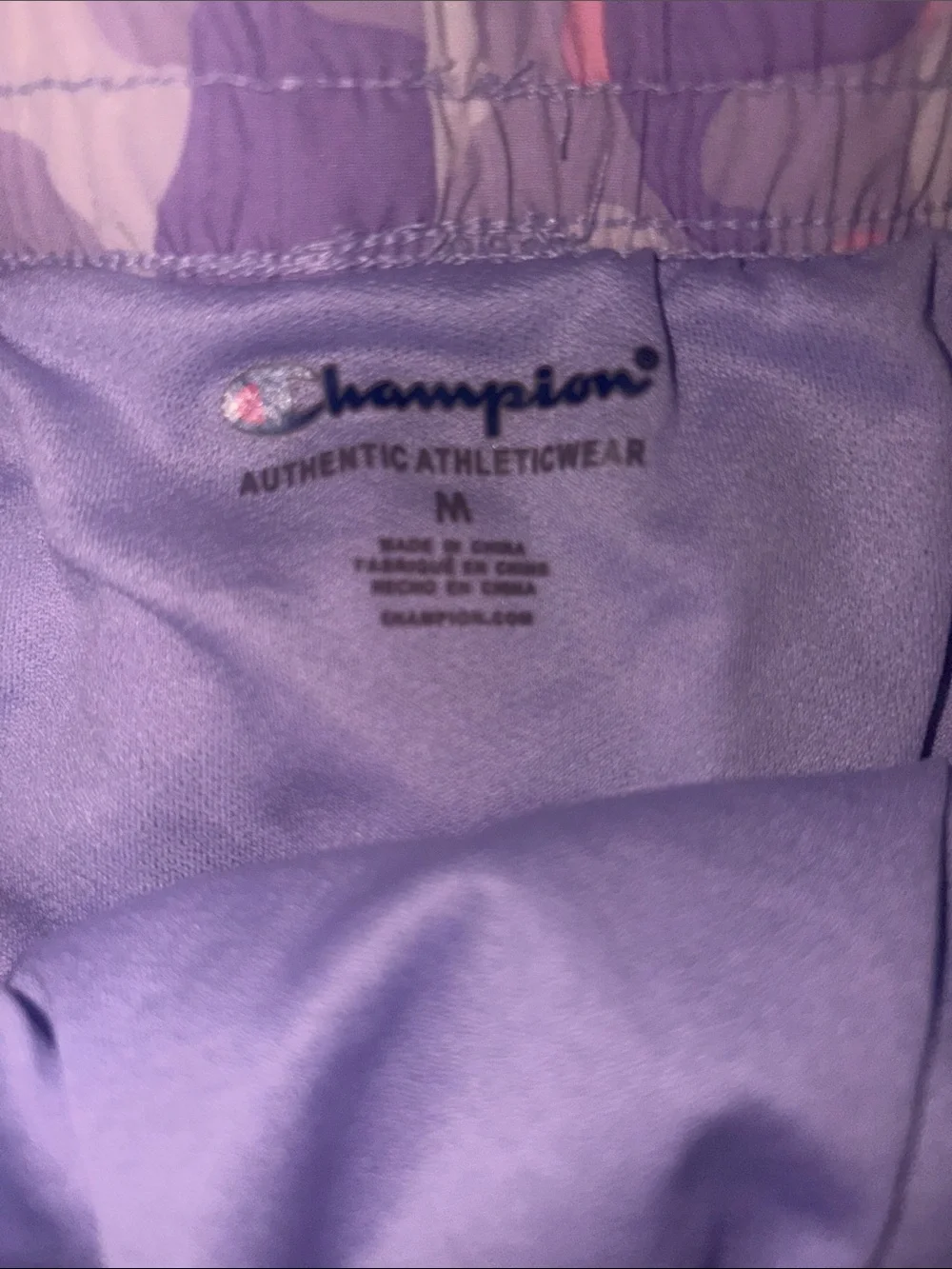 Girls Sz M Champion Camo Athletic Shorts